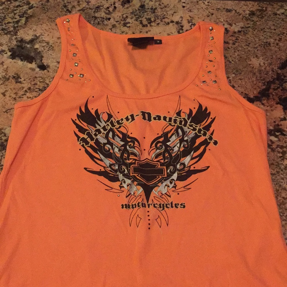Harley Davidson Ribbed Tank Top - Never Worn